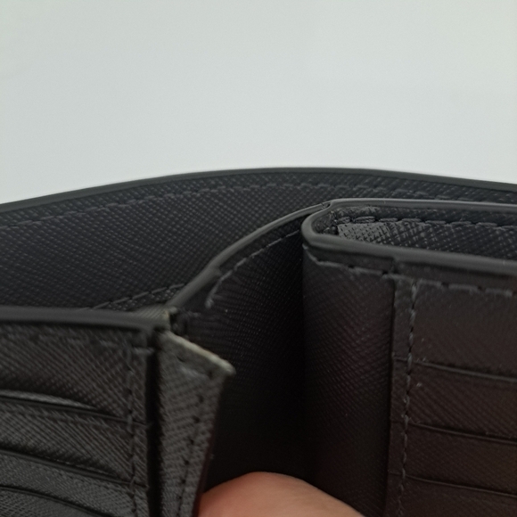 Marc Jacobs Utility Snapshot Mini Compact Leather Wallet Grey - Picture 11 of 14